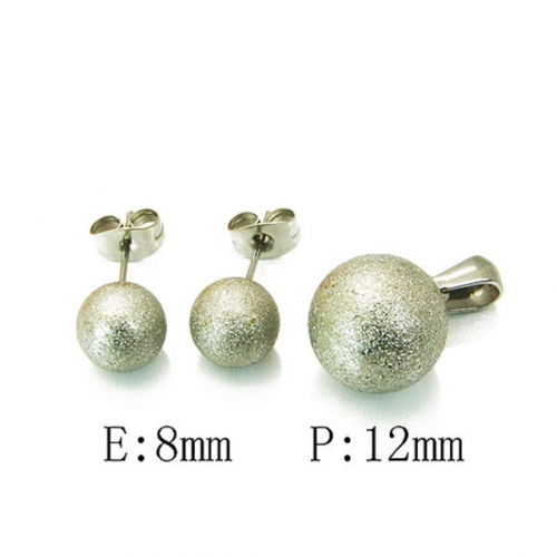 Wholesale Stainless Steel 316L Jewelry Spherical Sets NO.#BC25S0500LL