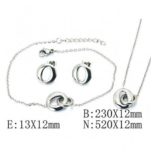 Wholesale Stainless Steel 316L Jewelry Font Sets NO.#BC59S1241PY