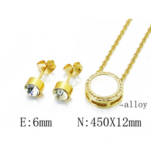 Wholesale Fashion Copper Alloy Jewelry Necklace & Earrings Set NO.#BC41S0064HHA
