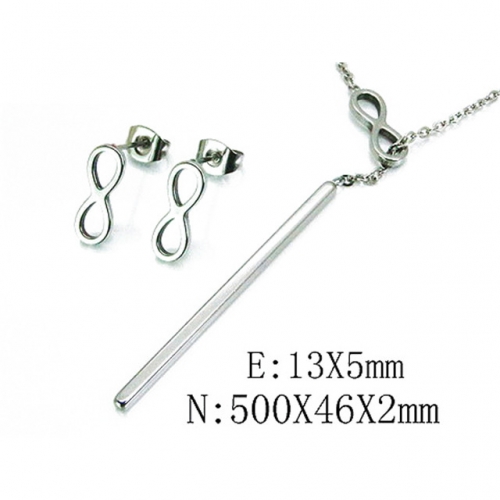 Wholesale Stainless Steel 316L Jewelry Font Sets NO.#BC59S2895NW