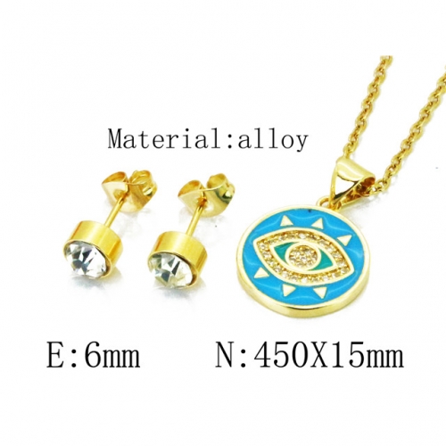 Wholesale Fashion Copper Alloy Jewelry Necklace & Earrings Set NO.#BC41S0082OU