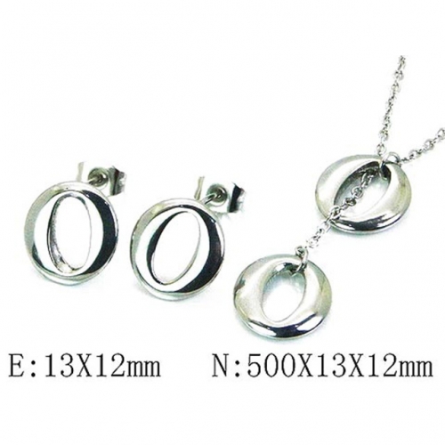Wholesale Stainless Steel 316L Jewelry Font Sets NO.#BC59S2769OC