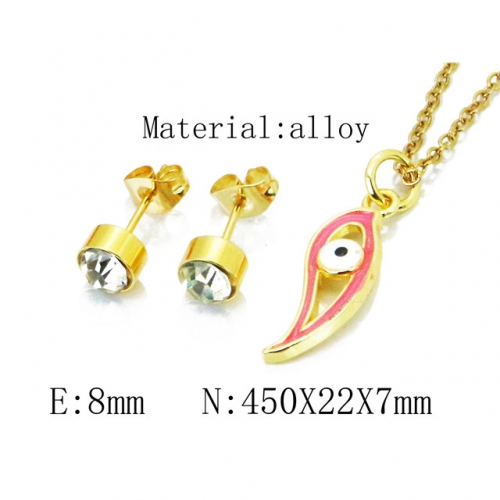 Wholesale Fashion Copper Alloy Jewelry Necklace & Earrings Set NO.#BC41S0100NW