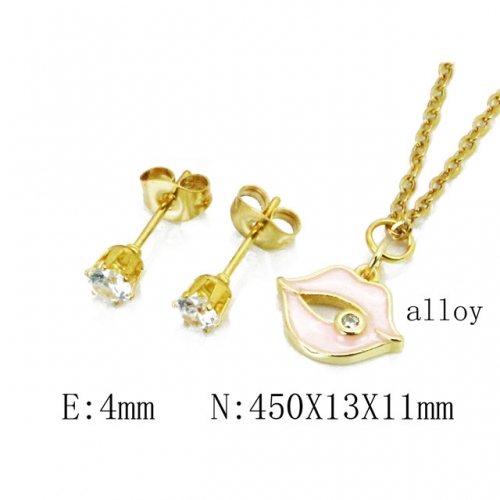 Wholesale Fashion Copper Alloy Jewelry Necklace & Earrings Set NO.#BC41S0206NE