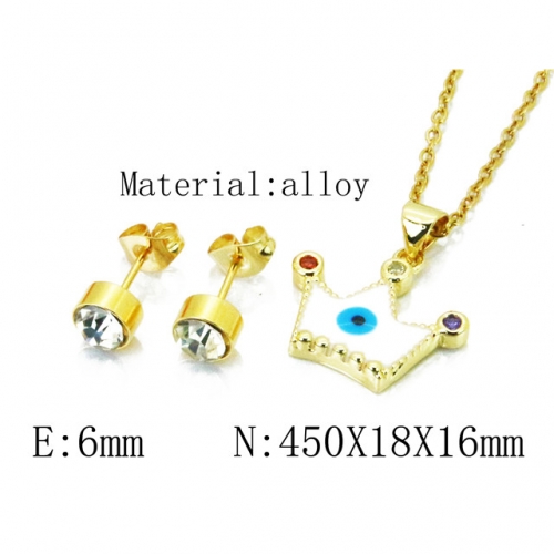 Wholesale Fashion Copper Alloy Jewelry Necklace & Earrings Set NO.#BC41S0086OE