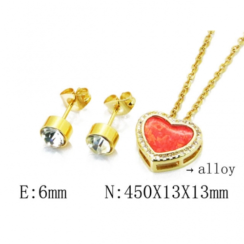 Wholesale Fashion Copper Alloy Jewelry Necklace & Earrings Set NO.#BC41S0057HHE