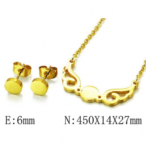Wholesale Stainless Steel 316L Jewelry Fashion Sets NO.#BC54S0412MF