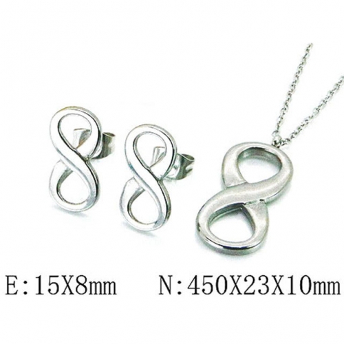 Wholesale Stainless Steel 316L Jewelry Font Sets NO.#BC81S1013OR