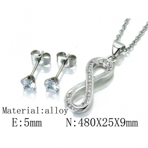 Wholesale Stainless Steel 316L Jewelry Font Sets NO.#BC54S0479MLW