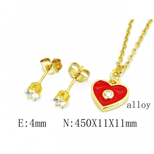 Wholesale Fashion Copper Alloy Jewelry Necklace & Earrings Set NO.#BC41S0219NT