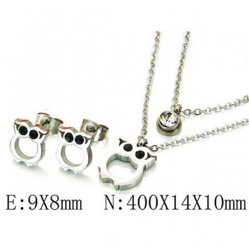 Wholesale Stainless Steel 316L Jewelry Sets (Animal Shape) NO.#BC25S0527HHS