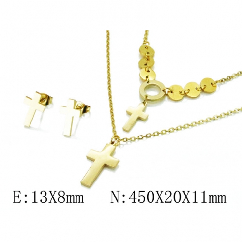 Wholesale Stainless Steel 316L Jewelry Religion Sets NO.#BC59S1370HWW