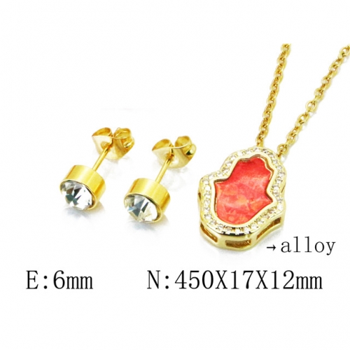 Wholesale Fashion Copper Alloy Jewelry Necklace & Earrings Set NO.#BC41S0044HHQ