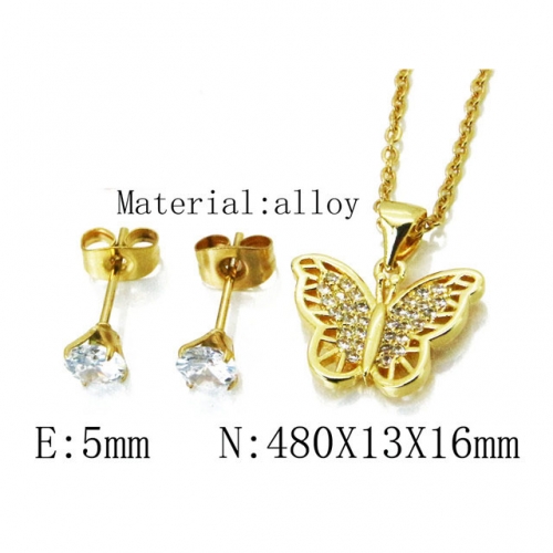 Wholesale Fashion Copper Alloy Jewelry Necklace & Earrings Set NO.#BC54S0512NLC