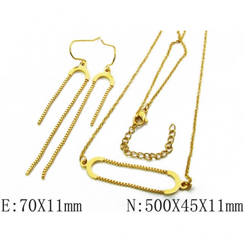 Wholesale Stainless Steel 316L Jewelry Fashion Sets NO.#BC06S0768H50