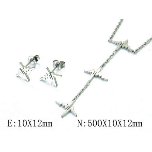 Wholesale Stainless Steel 316L Jewelry Font Sets NO.#BC59S1318NE