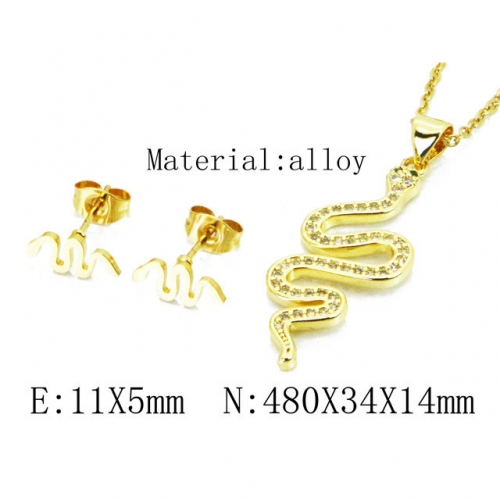 Wholesale Fashion Copper Alloy Jewelry Necklace & Earrings Set NO.#BC41S0185HEE