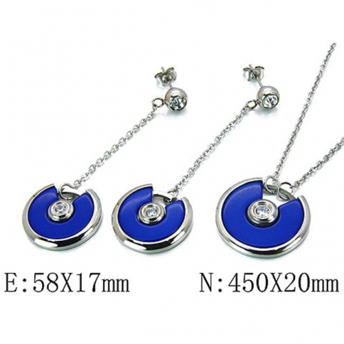 Wholesale Stainless Steel 316L Jewelry Shell Jewelry Sets NO.#BC06S0952HIR