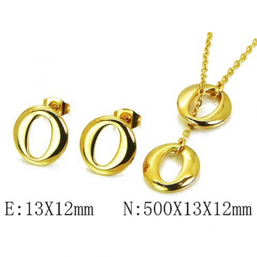 Wholesale Stainless Steel 316L Jewelry Font Sets NO.#BC59S2770HXX
