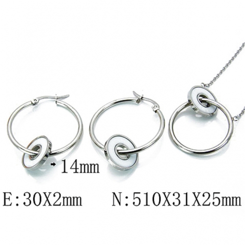Wholesale Stainless Steel 316L Jewelry Fashion Sets NO.#BC06S0940HIW