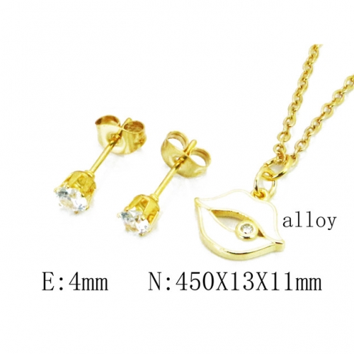 Wholesale Fashion Copper Alloy Jewelry Necklace & Earrings Set NO.#BC41S0208NE