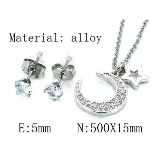 Wholesale Fashion Copper Alloy Jewelry Necklace & Earrings Set NO.#BC54S0469OL