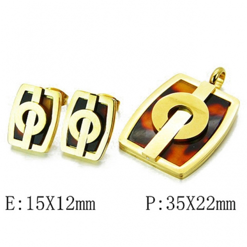 Wholesale Stainless Steel 316L Jewelry Shell Jewelry Sets NO.#BC81S0279HOW