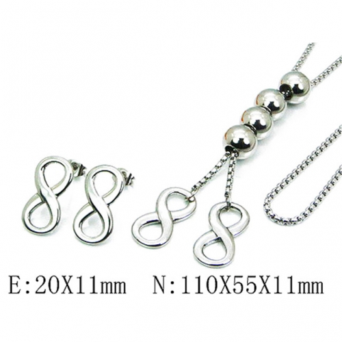 Wholesale Stainless Steel 316L Jewelry Font Sets NO.#BC59S2812HND