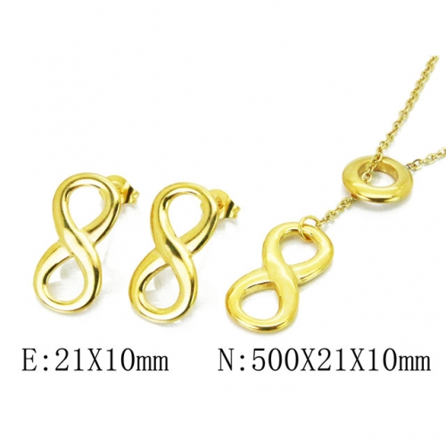 Wholesale Stainless Steel 316L Jewelry Font Sets NO.#BC59S1389OLS