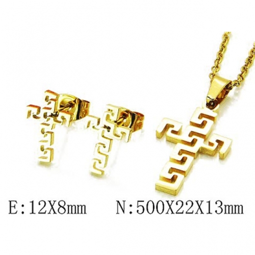 Wholesale Stainless Steel 316L Jewelry Religion Sets NO.#BC58S0545JV