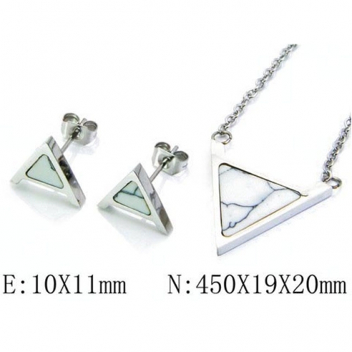 Wholesale Stainless Steel 316L Jewelry Shell Jewelry Sets NO.#BC06S0842HHZ