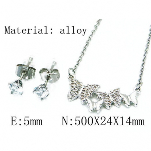 Wholesale Fashion Copper Alloy Jewelry Necklace & Earrings Set NO.#BC54S0448OL