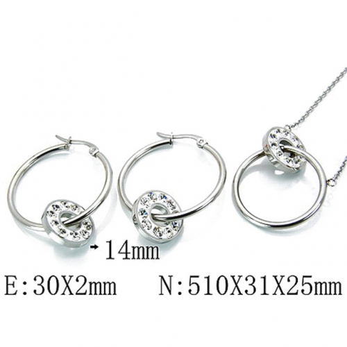 Wholesale Stainless Steel 316L Jewelry Fashion Sets NO.#BC06S0948HIT