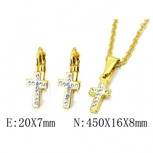 Wholesale Stainless Steel 316L Jewelry Religion Sets NO.#BC67S0106OQ