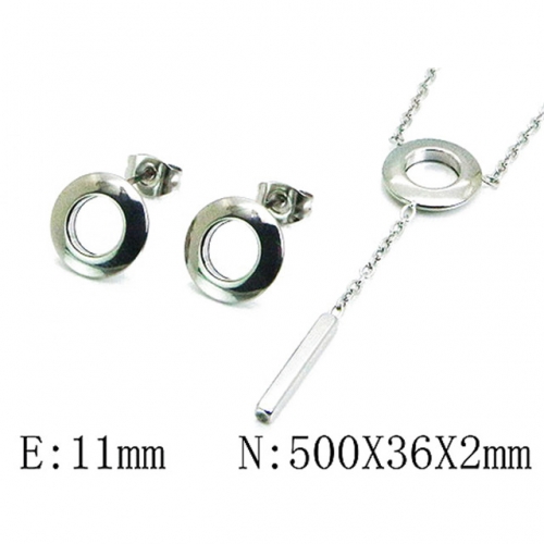 Wholesale Stainless Steel 316L Jewelry Font Sets NO.#BC59S1344NE