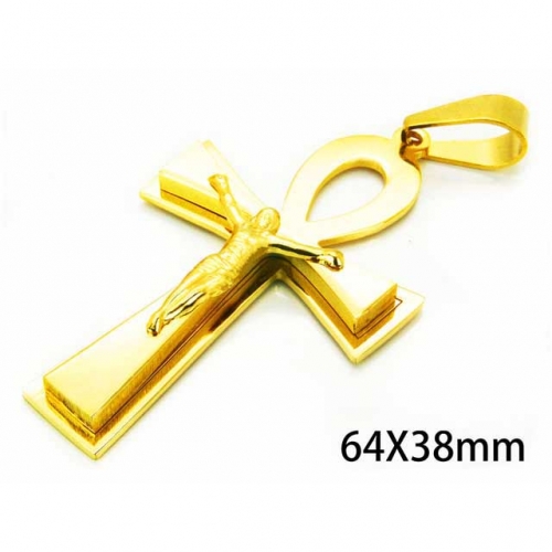 Wholesale Stainless Steel 316L Jesus Pendants NO.#BC08P0190OQ