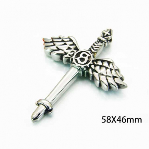 Wholesale Stainless Steel 316L Feather Pendants NO.#BC22P0409HIV