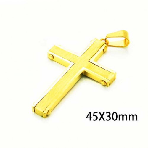 Wholesale Stainless Steel 316L Cross Pendants NO.#BC59P0374HAA