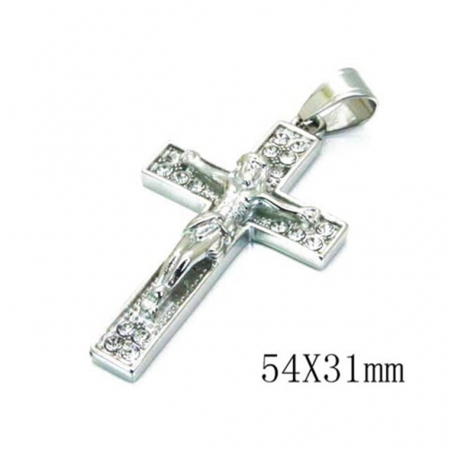 Wholesale Stainless Steel 316L Jesus Pendants NO.#BC13P0829HIG