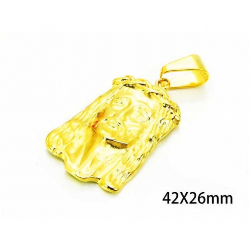 Wholesale Stainless Steel 316L Jesus Pendants NO.#BC22P0233HKE