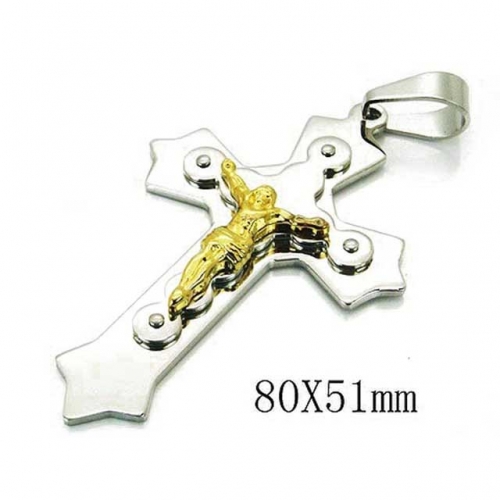 Wholesale Stainless Steel 316L Jesus Pendants NO.#BC08P0721HIQ