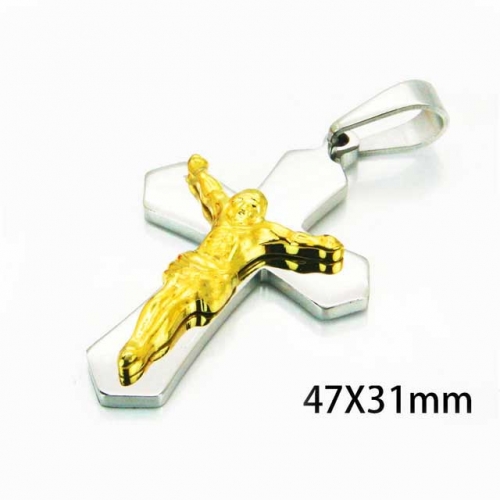 Wholesale Stainless Steel 316L Jesus Pendants NO.#BC08P0629LL