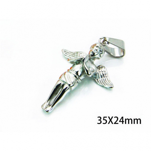 Wholesale Stainless Steel 316L Angel Pendant NO.#BC06P0217NZ