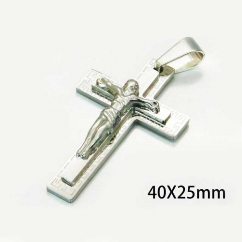 Wholesale Stainless Steel 316L Jesus Pendants NO.#BC08P0450JL