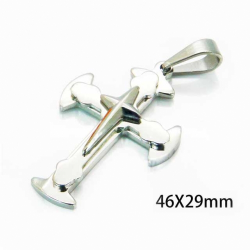 Wholesale Stainless Steel 316L Cross Pendants NO.#BC08P0379LL