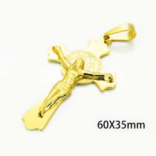 Wholesale Stainless Steel 316L Jesus Pendants NO.#BC08P0424LA