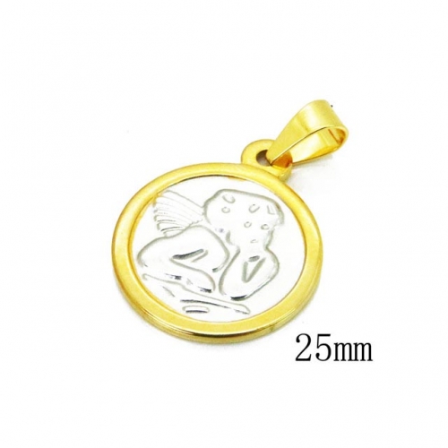 Wholesale Stainless Steel 316L Angel Pendant NO.#BC12P0828LS