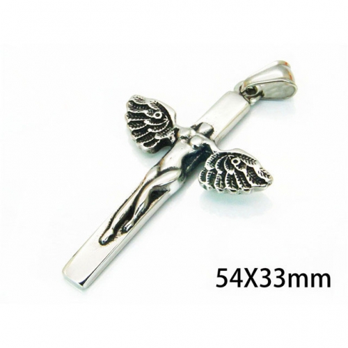 Wholesale Stainless Steel 316L Cross Pendants NO.#BC22P0488HIZ