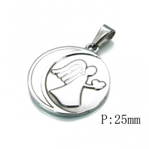 Wholesale Stainless Steel 316L Angel Pendant NO.#BC54P0047JLD