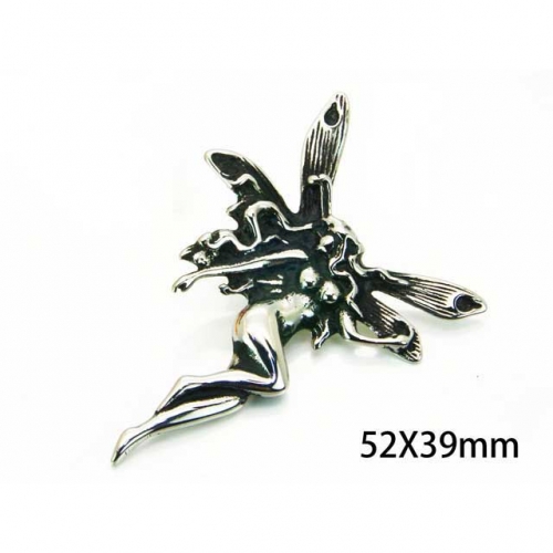 Wholesale Stainless Steel 316L Angel Pendant NO.#BC22P0209HIX